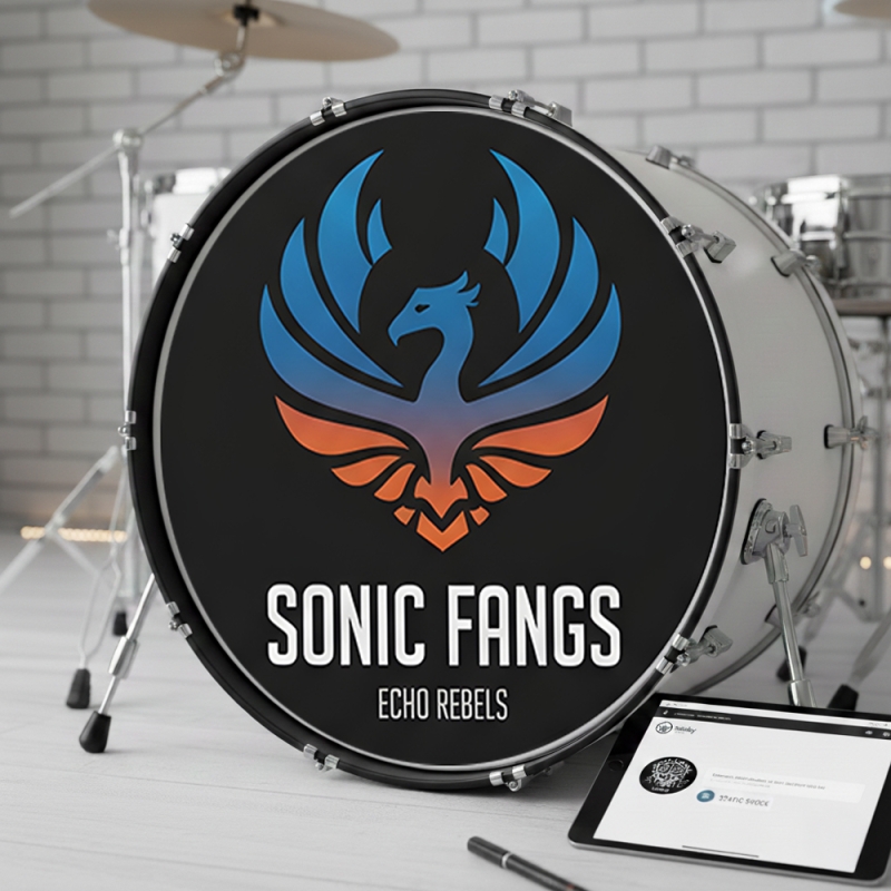 Sticker Personnalisé pour Peau de Grosse Caisse