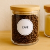 80 étiquettes autocollantes pour bocaux – Organisation cuisine chic