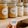 80 étiquettes autocollantes pour bocaux – Organisation cuisine chic