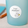 Kit d’Étiquettes "Prénom/Nom" – Rentrée Scolaire – Lot de 44 autocollants