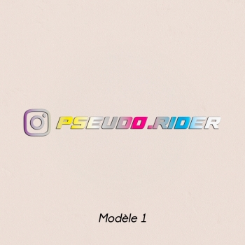 Stickers Holographiques Pseudo Instagram – Lot de 8