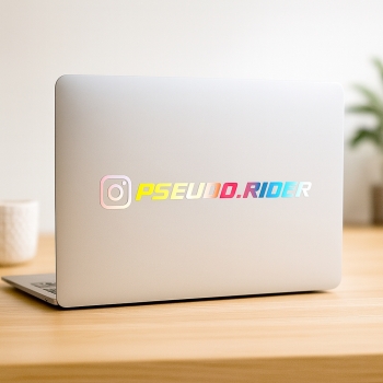 Stickers Holographiques Pseudo Instagram – Lot de 8