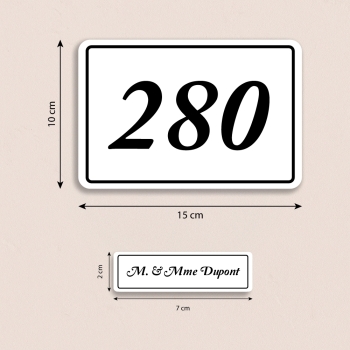 Stickers Numéros de Maison & Nom Boîte aux Lettres – Lot de 15 autocollants personnalisés