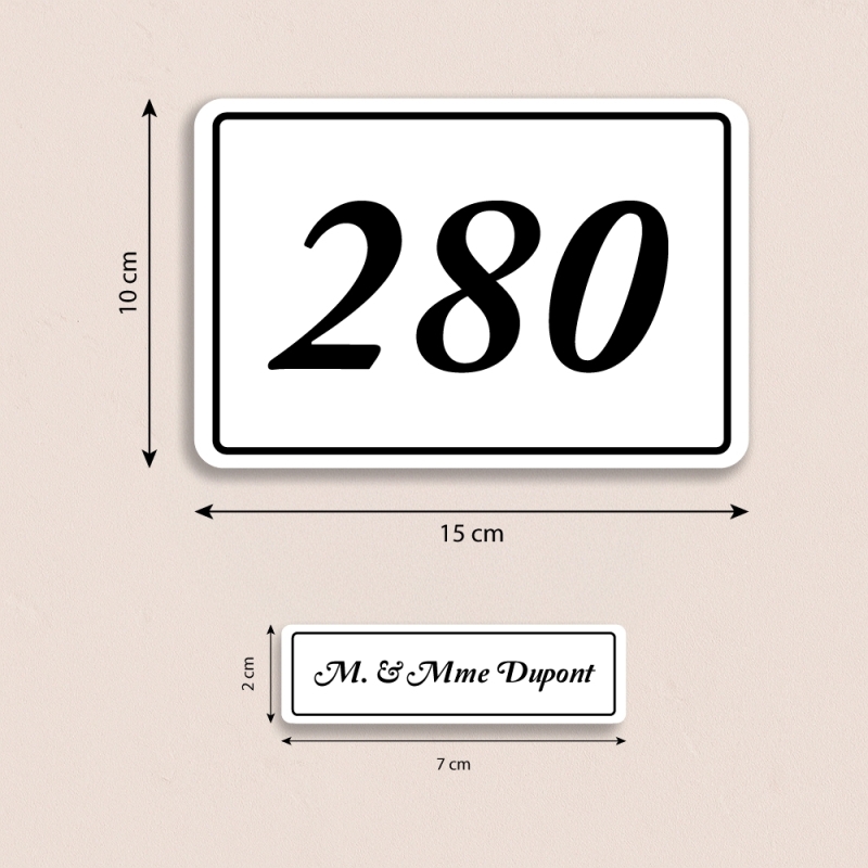 Stickers Numéro de Maison & Boîte aux Lettres – Lot 15 personnalisable