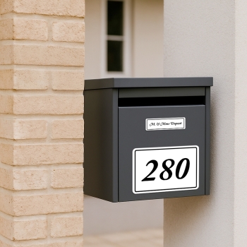 Stickers Numéros de Maison & Nom Boîte aux Lettres – Lot de 15 autocollants personnalisés