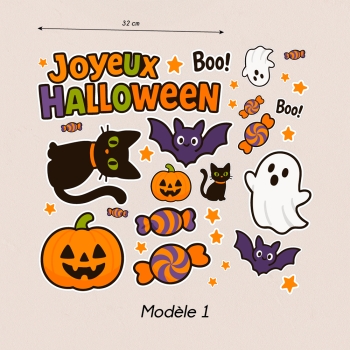 Stickers Décoratifs Halloween – Grand Format