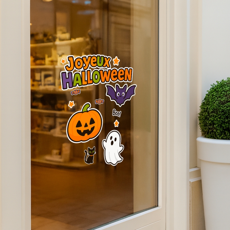 Stickers Décoratifs Halloween – Grand Format