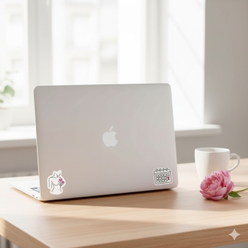 Stickers Octobre Rose – Lot de 44 autocollants solidaires