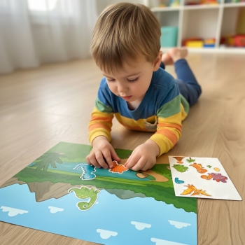 Planche autocollante thématique + décor pour enfant