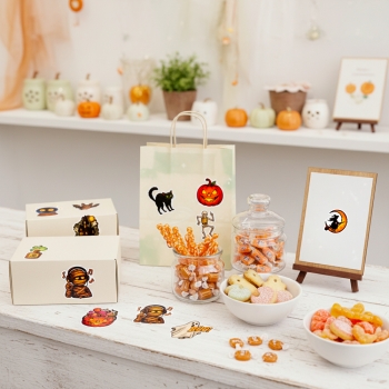 Stickers Halloween Petit Format – Lot de 45 autocollants effrayants 🎃