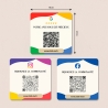 Stickers Réseaux Sociaux & Avis Google – Lot de 6